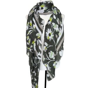 Reitmans Green Floral Scarf New
